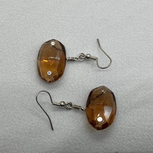 Sølv øreringe med lysekrone