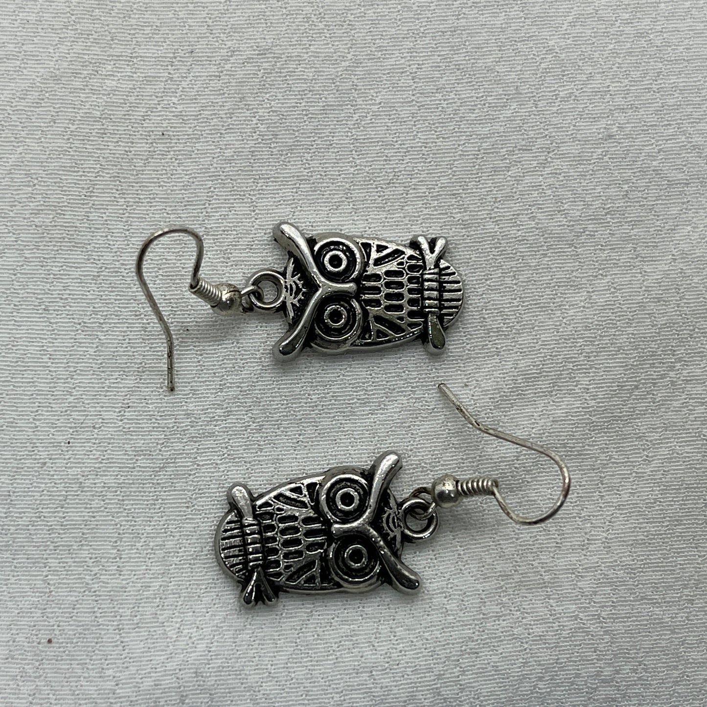 Sølv øreringe med Ugle