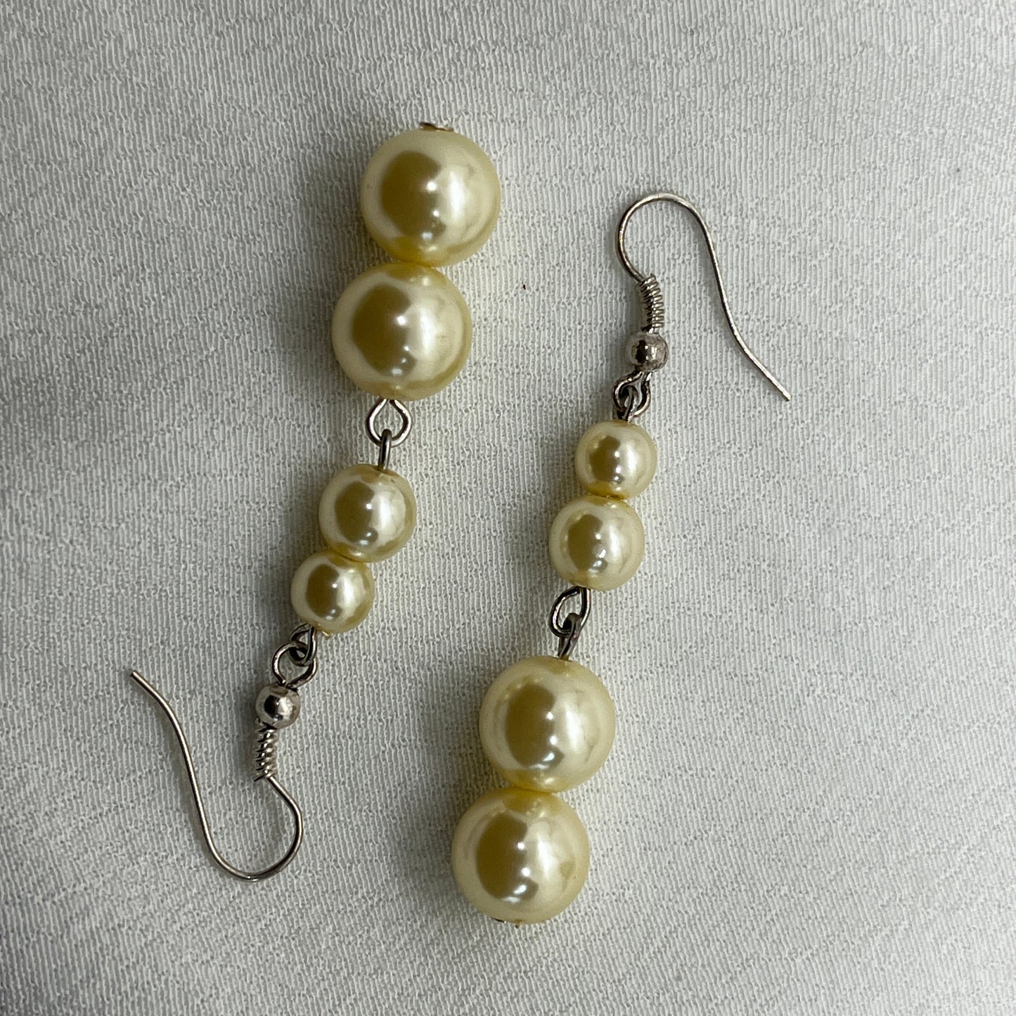 Sølv øreringe med perlemors perler