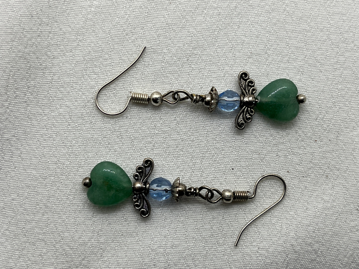 Ørering i sølv med lille engel