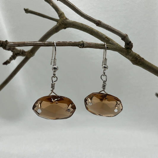 Sølv øreringe med lysekrone