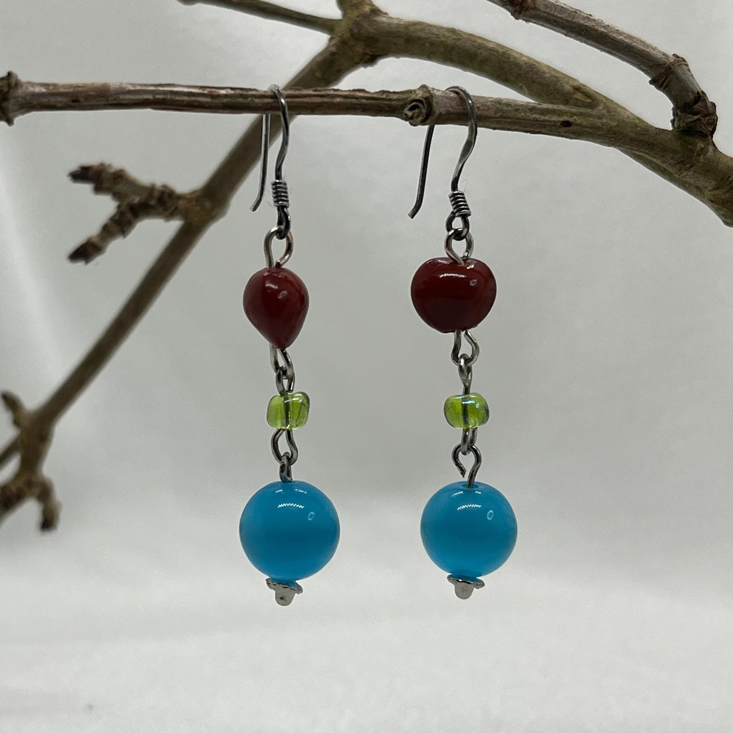 Sølv øreringe med Cateye